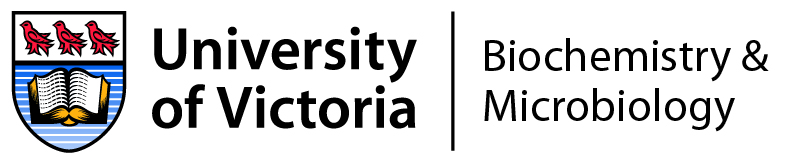 Biochemistry and Microbiology University of Victoria logo